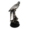 ANTIQUE SILVER PLATED CABINET FIGURE OF PARROT PIC-2